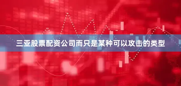 三亚股票配资公司而只是某种可以攻击的类型